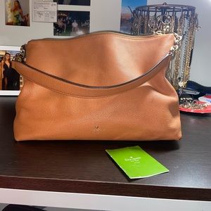 Kate Spade Caramel Shoulder Bag with Satchel Strap